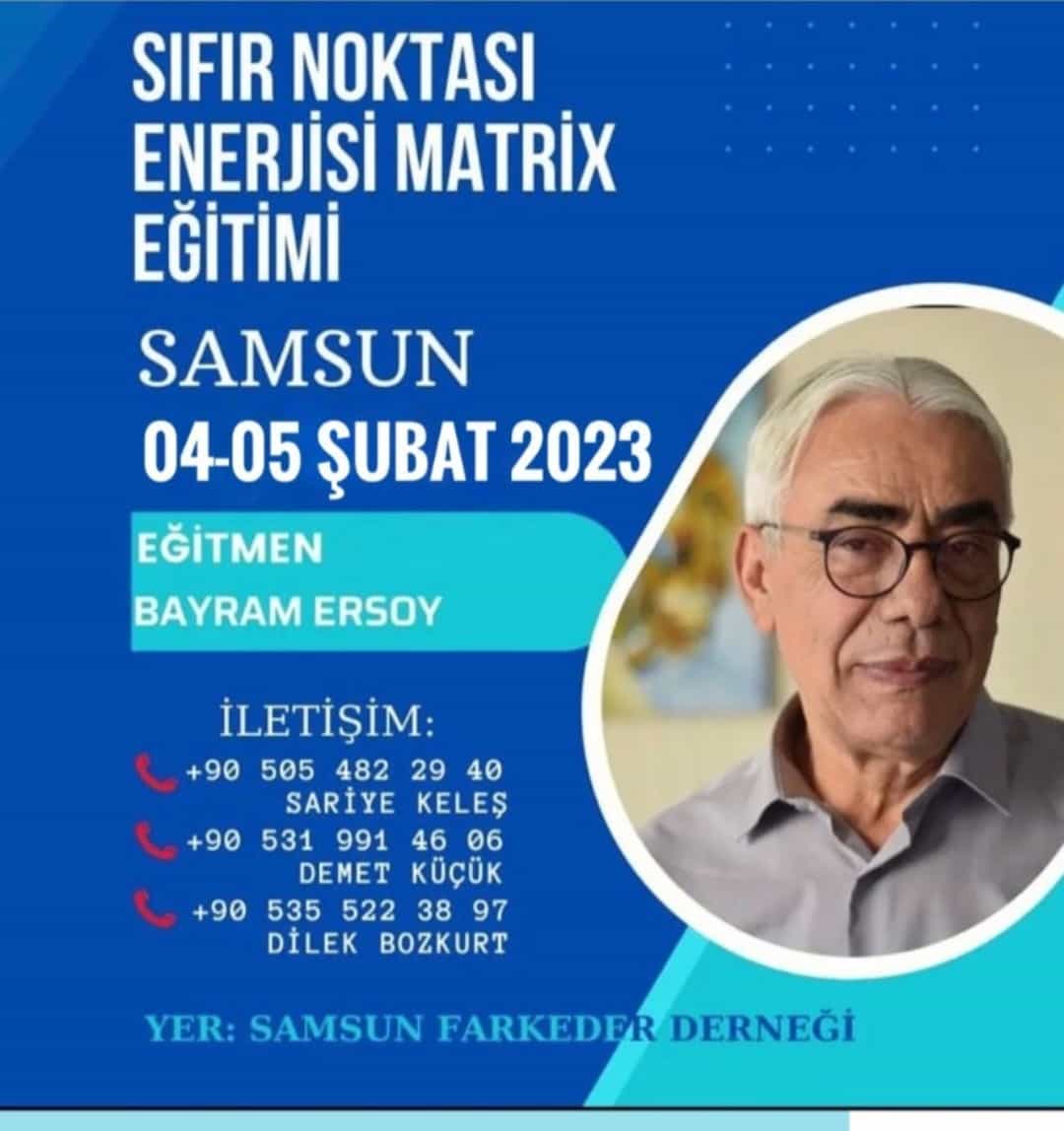 Samsun Sıfır Noktası Enerjisi Matrix Eğitimi